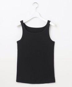 自由区 【洗える】ソフトリブテレコ タンクトップ