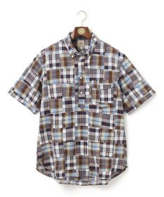 J.PRESS MEN 【KING SIZE】パッチワーク プルオーバーシャツ