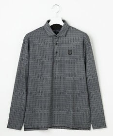 23区GOLF 【MEN】モノグラム総柄長袖ポロシャツ