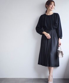 ANY SIS L 【洗える】シャイニータック スカート