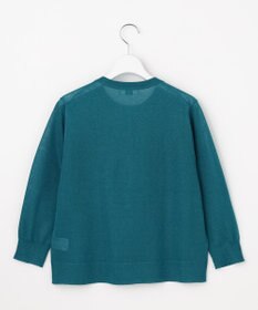 J.PRESS LADIES S 【シーンレスに活躍】SHEER GLOSS KNIT クルーネック カーディガン