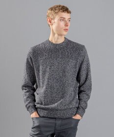 JOSEPH HOMME 【LEON 掲載】シルクバルキーハニカム　クルーネックニット