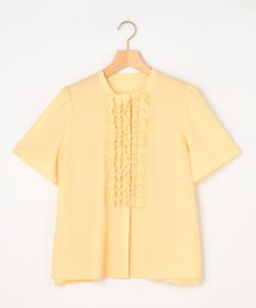 組曲 【先行予約】【WEB限定】サッカーギンガムチェック フロントフリルブラウス