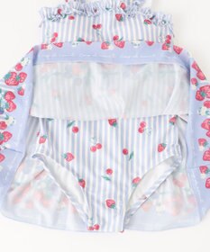 ANY KIDS ストライプ×フルーツ ワンピース 水着