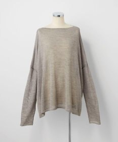 TOQUE 〈大草直子さんアドバイザー〉アルパカシルクニット 長袖 オーバーサイズ