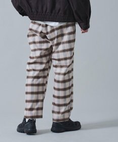 WEGO チェックテーパードスラックス