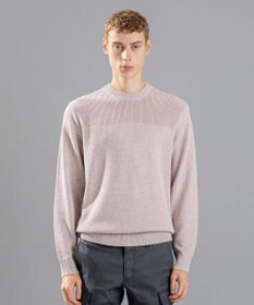 JOSEPH HOMME 【LEON 掲載】シルクバルキーハニカム　クルーネックニット