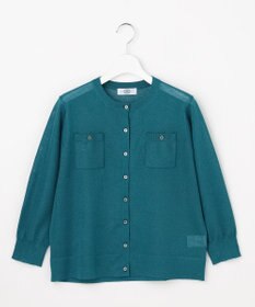 J.PRESS LADIES S 【シーンレスに活躍】SHEER GLOSS KNIT クルーネック カーディガン