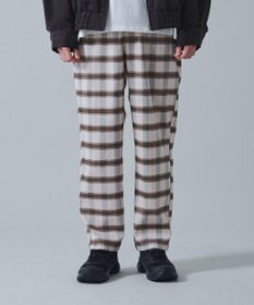 WEGO チェックテーパードスラックス