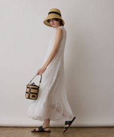 GRACE CONTINENTAL ティアードマキシカフタンワンピース