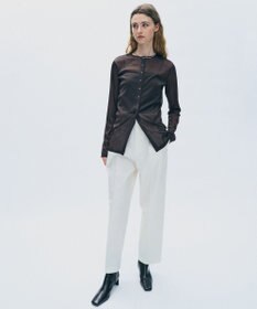 uncrave トリコットシフォン カーディガン