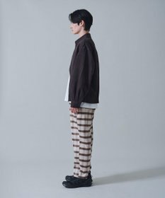 WEGO チェックテーパードスラックス