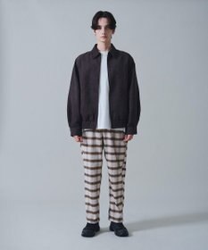 WEGO チェックテーパードスラックス