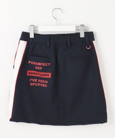 PW CIRCULUS 【WOMEN】【洗える/帯電防止/ストレッチ】ロゴ サイドライン スカート