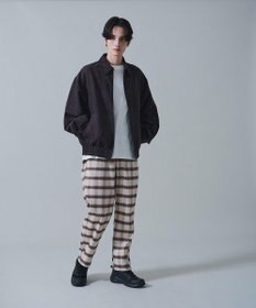 WEGO チェックテーパードスラックス