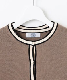 J.PRESS LADIES L 【洗える】トリムツイン ニット