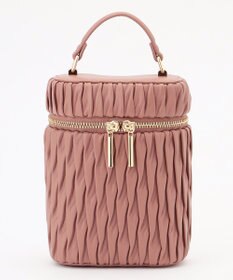 LA BAGAGERIE 【MONICA】ランダムプリーツバニティバッグ