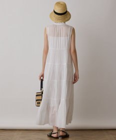 GRACE CONTINENTAL ティアードマキシカフタンワンピース