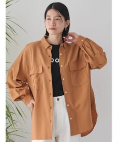 AMERICAN HOLIC 接触冷感Ｗポケット袖タックシャツチュニック