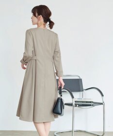 Tiaclasse L 【洗える】ウール調Aラインワンピース