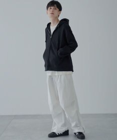 WEGO 【ユニセックス着用ITEM/SMLサイズ展開】リラックスフィットダブルZIPパーカー