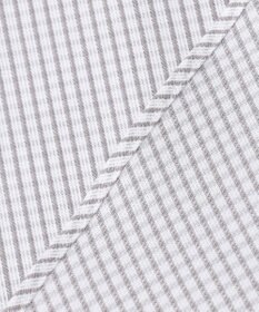 GOTAIRIKU 春夏向け【形態安定】SUMMERPREMIUMPLEATS_ボタンダウン 長袖ドレスシャツ（グレーチェック）