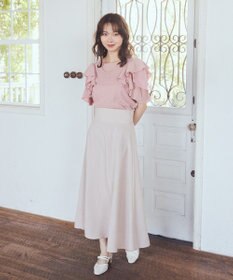 earth music&ecology 袖フリルデザインプルオーバー