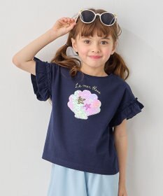 ANY KIDS 接触冷感 しろくま ミラクルスパンコール Tシャツ