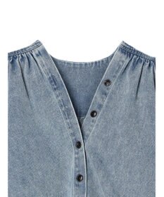 CRAFT STANDARD BOUTIQUE デニムギャザーヨークブラウス