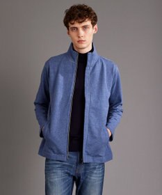 JOSEPH ABBOUD MOUNTAIN 【オーガニックコットン使用/ 柔らかな肌触り】 ハイネックジップ ブルゾン