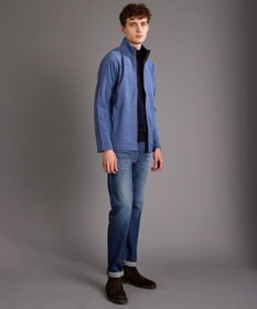 JOSEPH ABBOUD MOUNTAIN 【オーガニックコットン使用/ 柔らかな肌触り】 ハイネックジップ ブルゾン