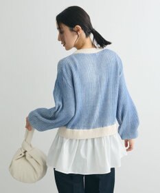 Green Parks 配色リブドッキングチュニック