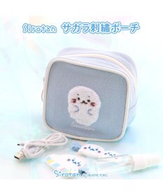 Mother garden しろたん サガラ刺繍 スクエアポーチ