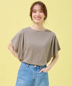 ANY 【洗濯機可/UVケア/接触冷感】フレンチスリーブロゴ・カラーTシャツ