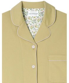 une nana cool 【綿100%】60/2 やわらか天竺 半袖開襟パジャマ MADE WITH LIBERTY FABRIC