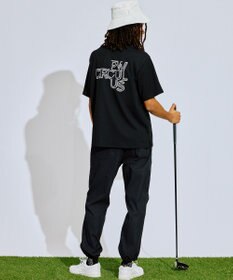PW CIRCULUS 【撥水加工/ ストレッチ】【MEN】ベルト付 ワイドカーゴパンツ ゴルフ