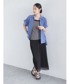 Te chichi 【接触冷感】前後2WAYヘンリーネックスクエアタンク