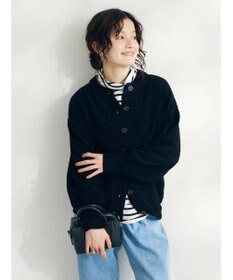 CRAFT STANDARD BOUTIQUE 洗えるコードモールクルーネックカーデイガン