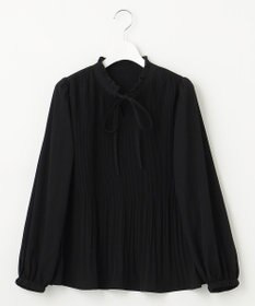 Feroux プリーツコンビ ブラウス