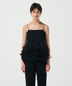 GRACE CONTINENTAL チュールフリルキャミソール