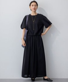 23区 【WEB&一部店舗限定/接触冷感/洗える】ツイストコットンプレーティング スカート