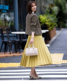 ANY SIS 【UVカット・アンチピリング・洗える】ウーステッドエステル  プリーツスカート