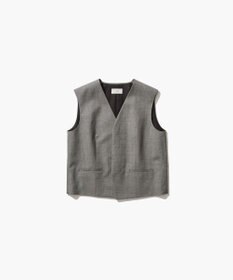 ATON WOOL LINEN SHRKSKIN | ウエストコート