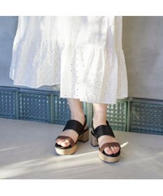 MODE ET JACOMO <MODE ET JACOMO>厚底ダブルベルトサンダル