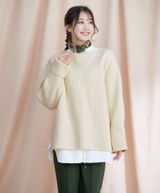 Tiaclasse 【洗える】軽量ワイドスリーブニット