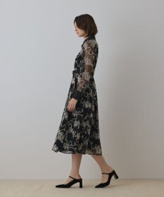 GRACE CONTINENTAL チュールコードレースワンピース