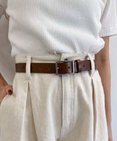 WEGO LスクエアバックルPUベルト