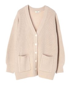 earth music&ecology アンチピリング畦Ｖネックカーディガン