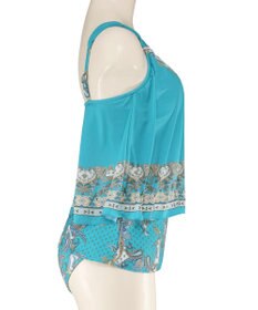 San-ai Resort（三愛水着楽園） ロングパンツセット　13L・15L　【Coral veil（コーラルヴェール）】