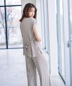 Tiaclasse 【2点セット・新色追加・洗える】クリスタルプリーツセットアップ